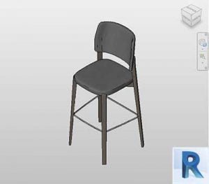 Kitchen chair revit model 3 bimshares.com