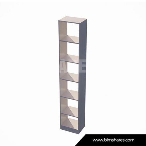 Bookcase revit - Librero revit bimshar222