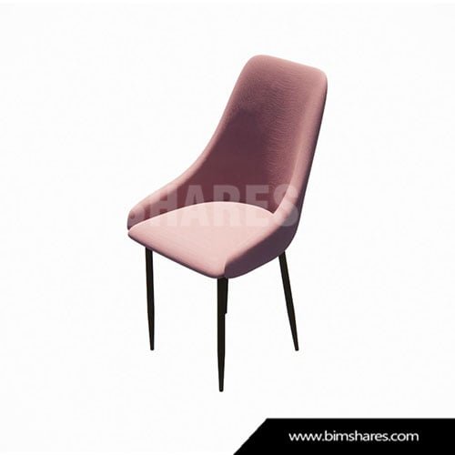 Metal revit chair - Silla metalica revit bimshares22