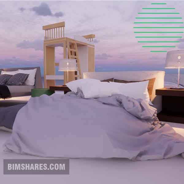 Bed famly for Revit - High quality editable