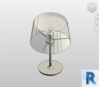 Table lamp revit model