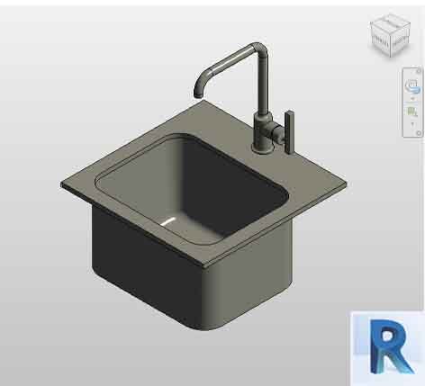 Sink kitchen revit