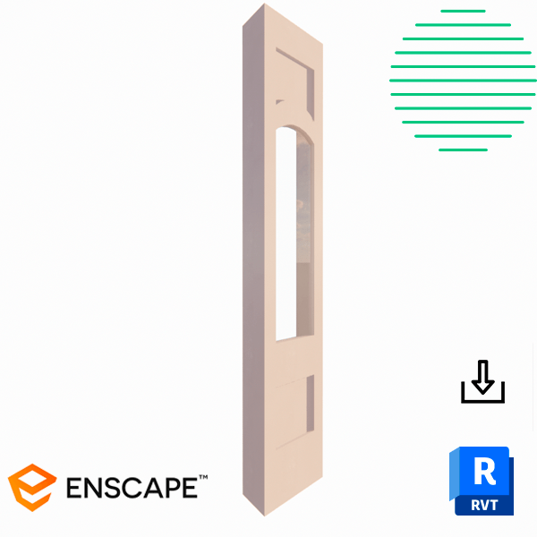 Revit door exterior side lite full arch