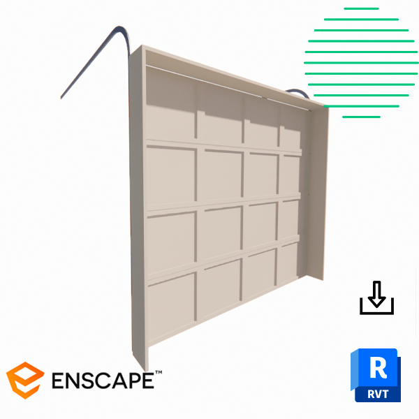 Revit door garage embossed panel