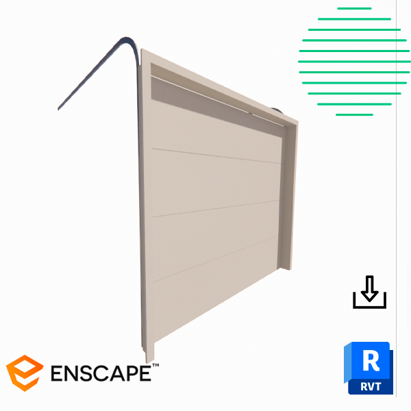 Revit door garage flush panel