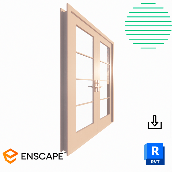 Revit residental door exterior