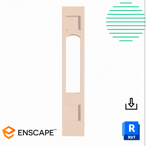 Revit door exterior side lite full arch