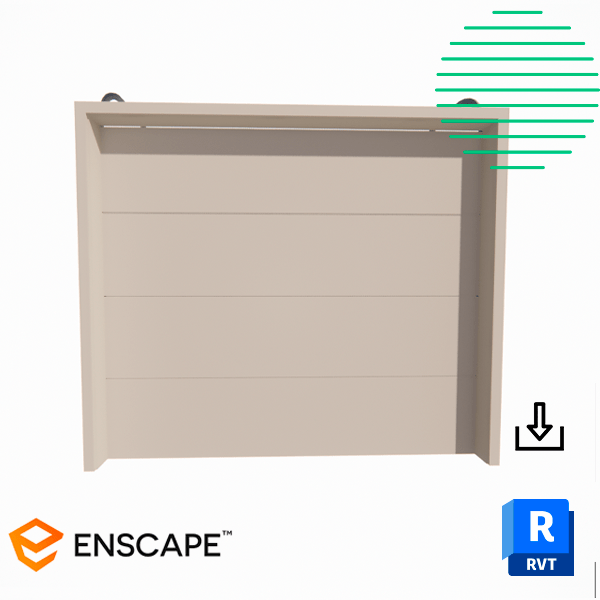 Revit door garage flush panel