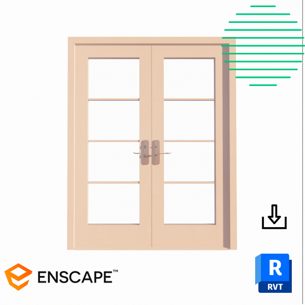 Revit residental door exterior