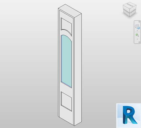 Revit door exterior side lite full arch