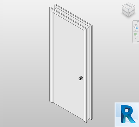 Revit door interior flush panel