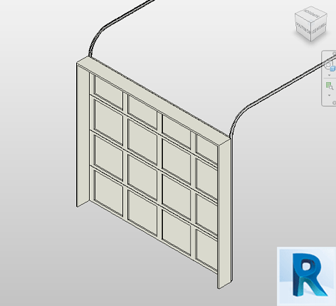 Revit door garage embossed panel