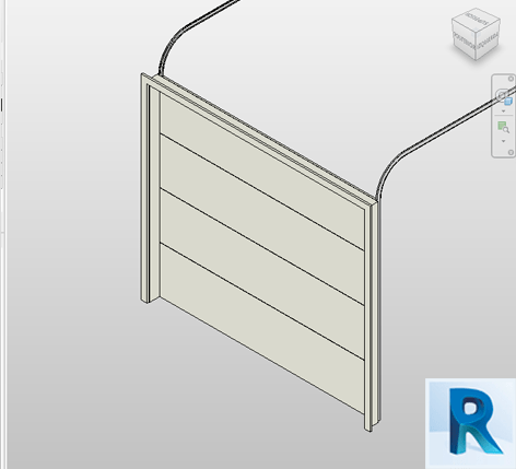 Revit door garage flush panel