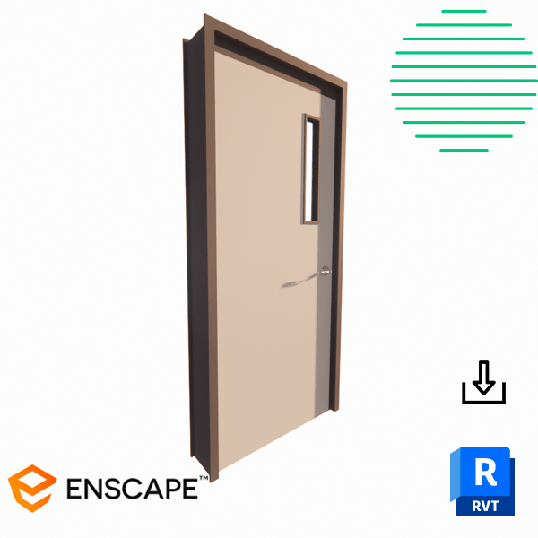 Revit door single vision lite