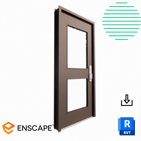 Revit door exterior single