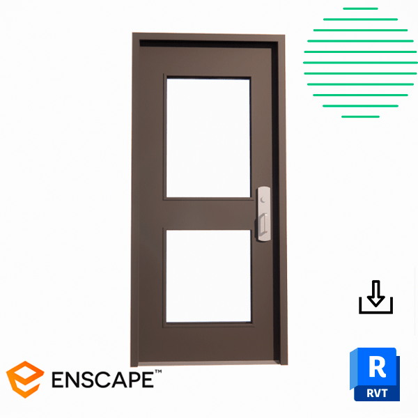 Revit door exterior single