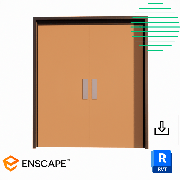 Revit door double flush dbl acting