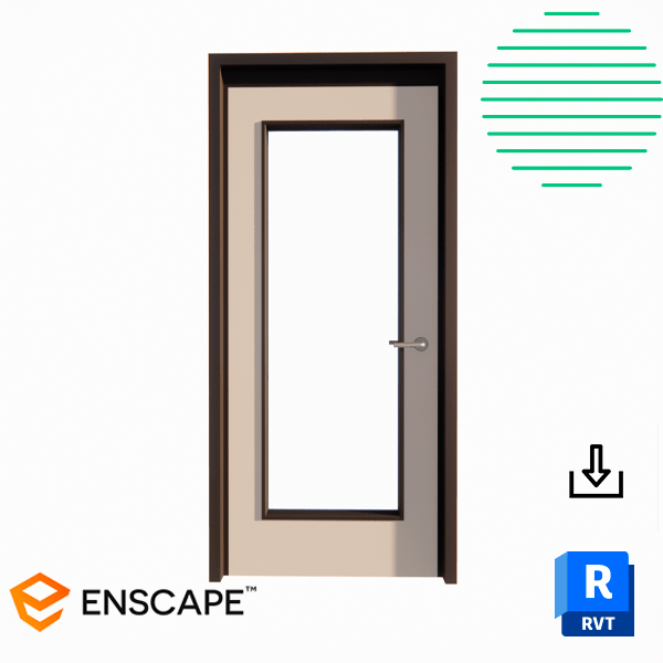 Revit door single full lite