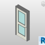 Revit door single two lite Autodesk