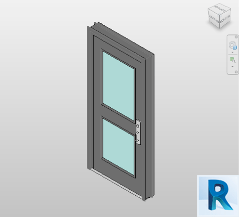 Revit door exterior single