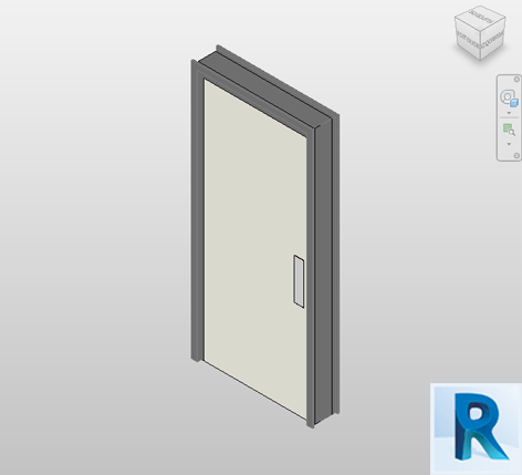 Revit door passage single flush