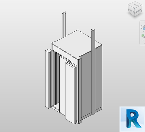 Revit electric lift 4 person