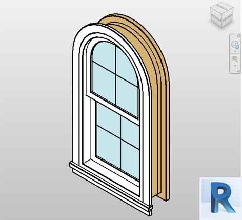 Revit Window double hung Arch Head Autodesk