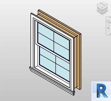 Revit window single