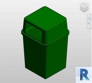 Trash can revit