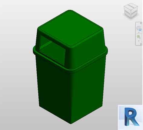 Trash can revit