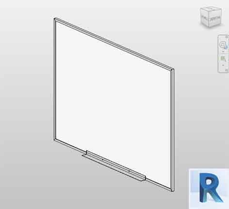 Revit acrylic whiteboard - Parametric model