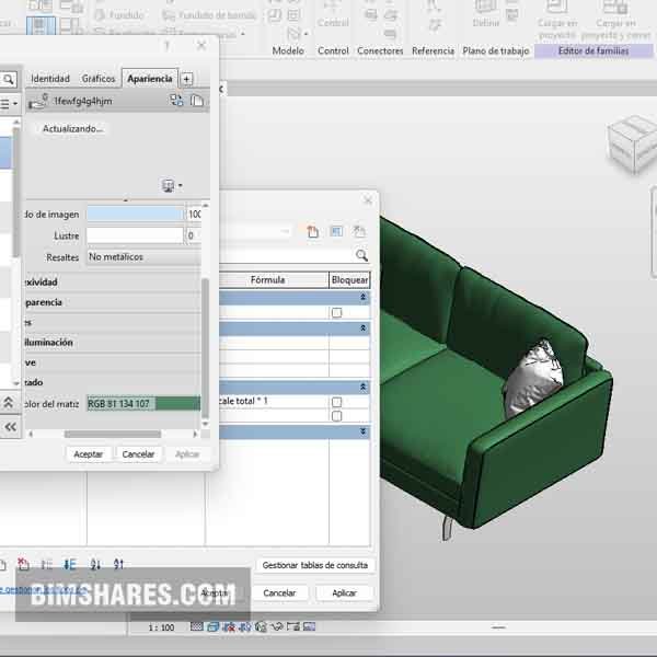 Couch for revit - Living room model 30