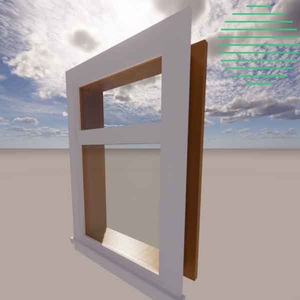 Revit window fixed transom