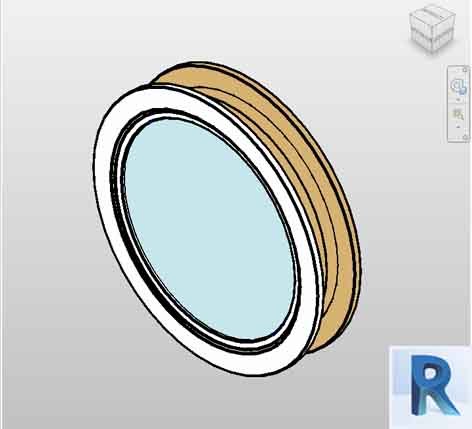 Revit window fixed round