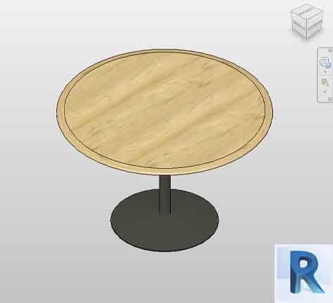 Revit table round