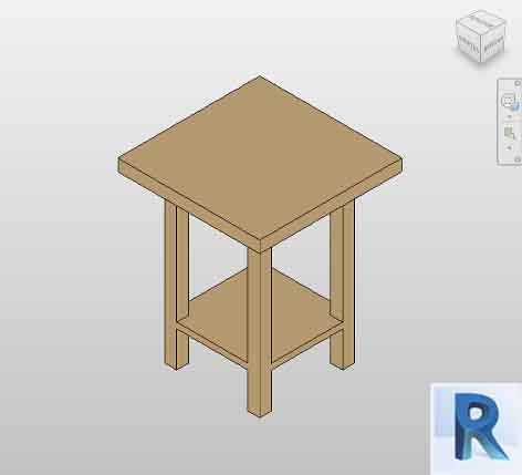 Revit table night stand