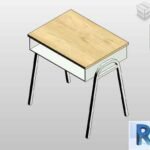 School desk for Revit