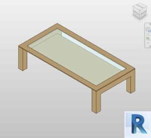 Revit table coffee parametric model
