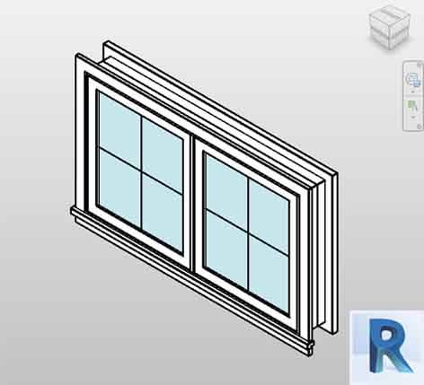 Revit window horizontal awning double