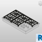 Revit cooktop gas 900mm