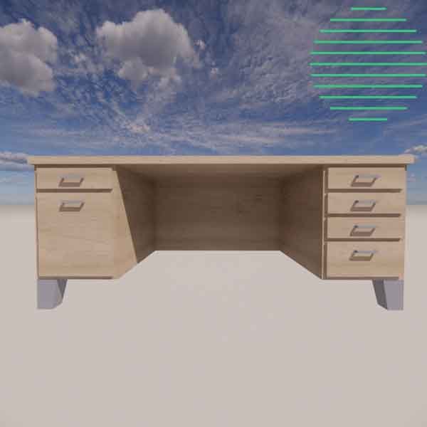 School desk for Revit