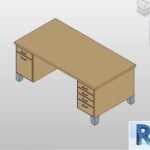 School desk for Revit