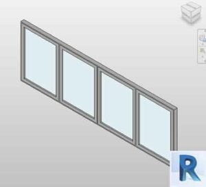 Revit quad casement window