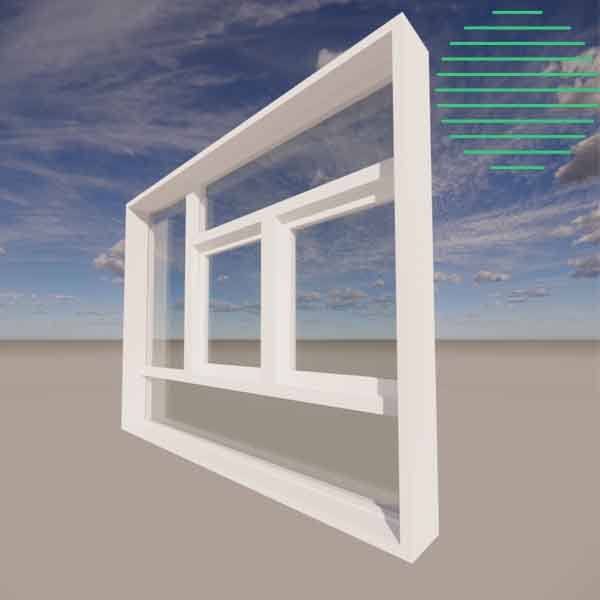 Revit window casement double