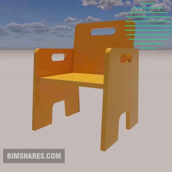 Revit plastic kids chair