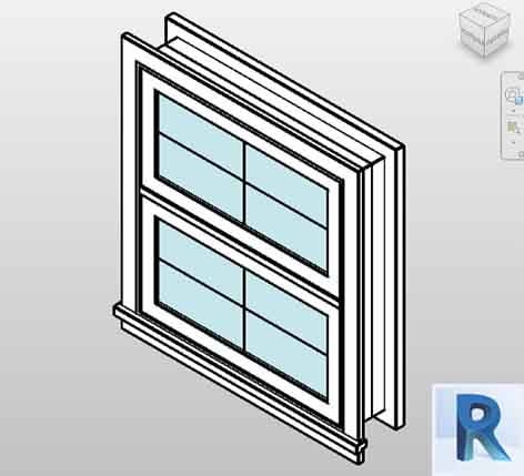 Revit window awning double vertical