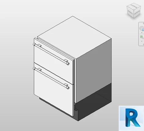 Revit undercounter refrigerator drawers