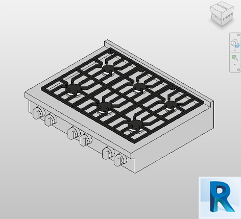 Revit rangetop 900mm