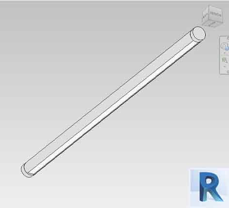 Revit hermetic luminaire