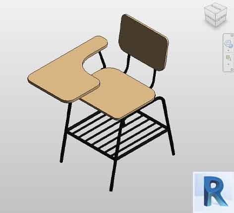 Chair tablet arm Revit